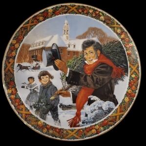 Vintage O Christmas Tree 1983 Collector's Plate 9.25"